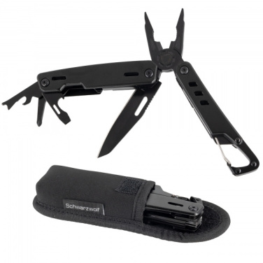 Logotrade Firmengeschenke das Foto: Multitool NOBLE Schwarzwolf