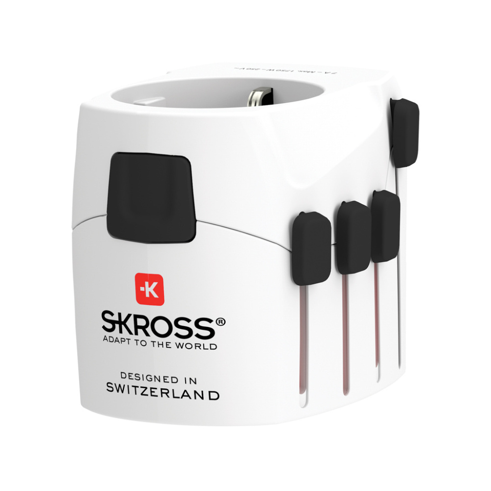 Logotrade Werbegeschenke das Foto: SKROSS Pro 3-Pole World Travel Adapter