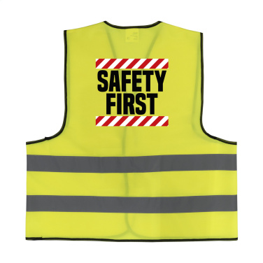 Logotrade Firmengeschenke das Foto: SafetyFirst Sicherheitsweste