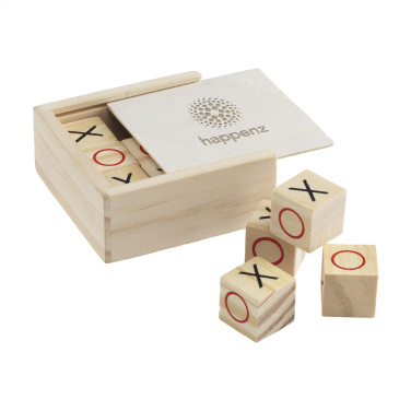 Logotrade Firmengeschenke das Foto: Tic Tac Toe Spiel Bambus