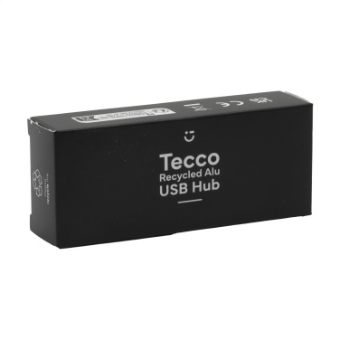 Logotrade Firmengeschenke das Foto: Tecco GRS USB-Hub aus recyceltem Alu