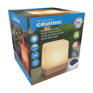 Logotrade Geschäftsgeschenke das Foto: Grundig Lumo Solar Tischleuchte