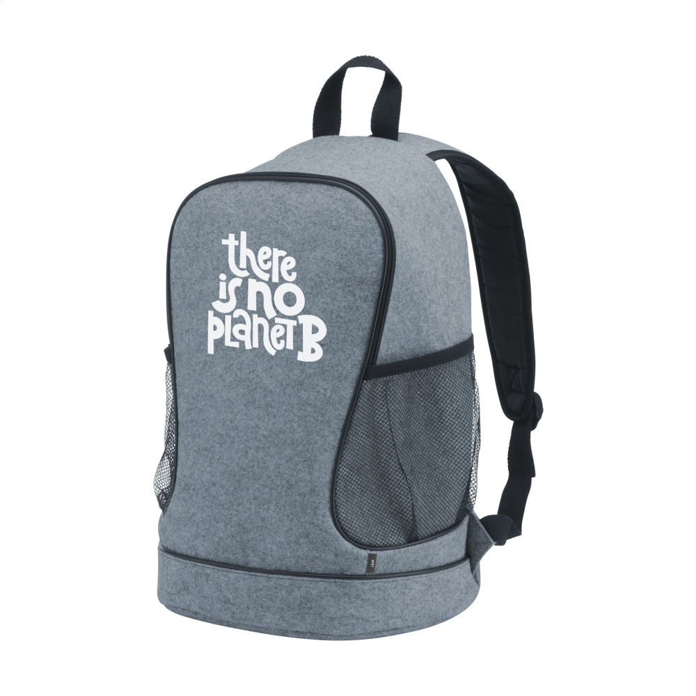 Logotrade Logogeschenke das Foto: PromoPack Filz Gym Bag Rucksack