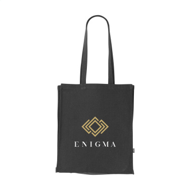 Logotrade Werbegeschenke das Foto: Einfarbige Tasche aus recyceltem Canvas GRS (340 g/m²)