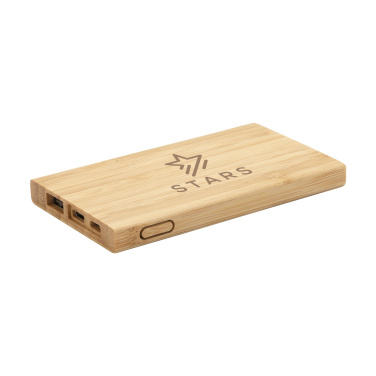 Logotrade Firmengeschenke das Foto: Bamboo 4000 Powerbank externes Ladegerät