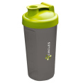 Shaker Protein 600 ml Trinkbecher, limettengrün/grau