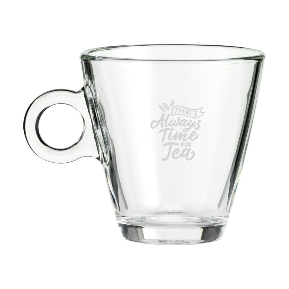 Logotrade Logogeschenke das Foto: Lugano Teeglas 320 ml