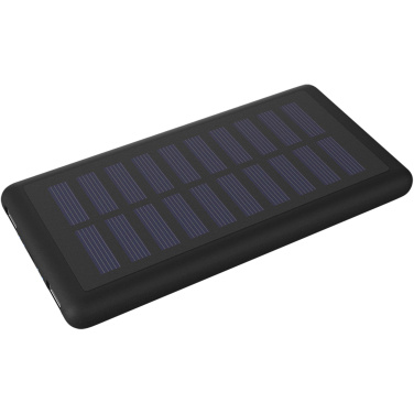 Logotrade Werbeartikel das Foto: SCX.design P30 8000 mAh Solar Powerbank mit Leuchtlogo