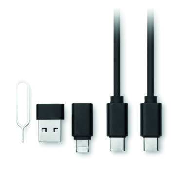 Logotrade werbemittel das Foto: 4in1 Kabel-Set 15W