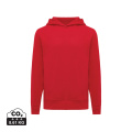 Iqoniq Yengo Hoodie mit Seitentaschen aus rec. Baumwolle, Rot