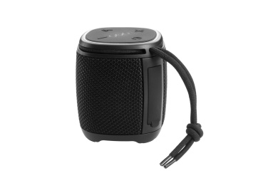 Logotrade Werbeartikel das Foto: Bluetooth-Lautsprecher HERMON Schwarzwolf