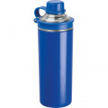 Doppelwandige Edelstahlflasche Monza, Blau