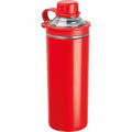 Doppelwandige Edelstahlflasche Monza, Rot
