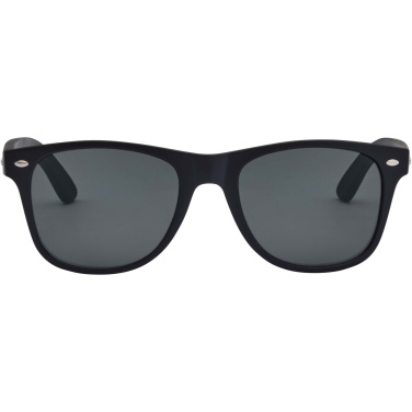 Logotrade Geschäftsgeschenke das Foto: Arlo Bambus Sonnenbrille mit schwarzer Beschichtung