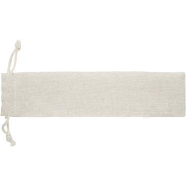 Logotrade Werbeartikel das Foto: Root 5-teiliges Besteckset aus Edelstahl und Buchenholz