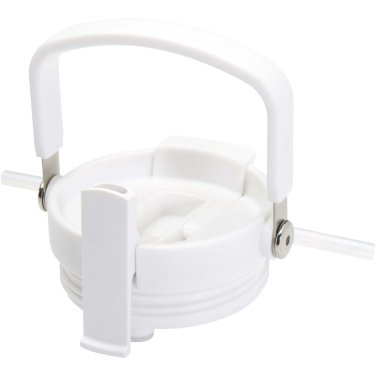 Logotrade Logogeschenke das Foto: Bronx 900 ml RCS-zertifizierter Kupfer-Vakuum Isolierbecher aus Edelstahl mit Doppelfunktionsdeckel