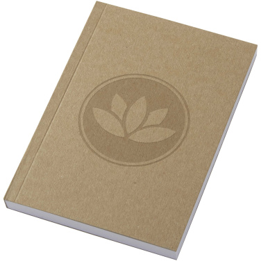 Logotrade Werbeartikel das Foto: Novella Austen A6 Softcover Notizbuch aus recyceltem Kraftpapier – 100 Blatt