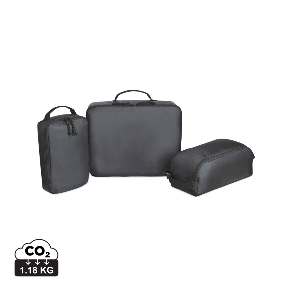 Logotrade Geschäftsgeschenke das Foto: Renew AWARE™ rPET 3-teiliges Packing-Cube-Set