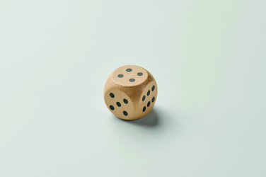 Logotrade Werbegeschenke das Foto: Spielwürfel Schima-Holz Ø 3cm