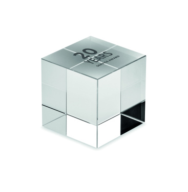 Logotrade Geschäftsgeschenke das Foto: Glas-Pokal Würfel