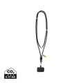 CarryLoop verstellbares Handyband aus RCS rec. PET, Schwarz