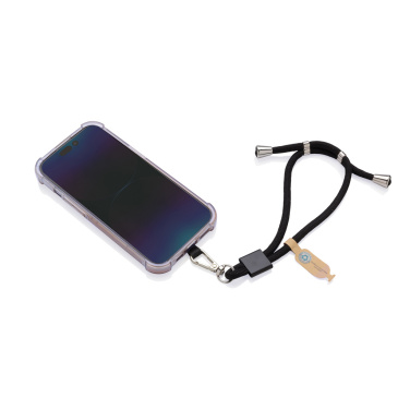 Logotrade Firmengeschenke das Foto: CarryLoop verstellbares Handy-Armband aus RCS rec. PET