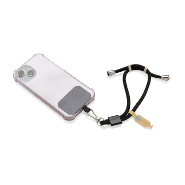 Logotrade Geschäftsgeschenke das Foto: CarryLoop verstellbares Handy-Armband aus RCS rec. PET