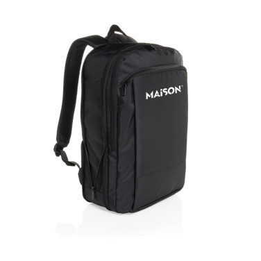 Logotrade Firmengeschenke das Foto: Flexpack Aware™ Expandable Slim RPET 15,6" Laptop-Rucksack