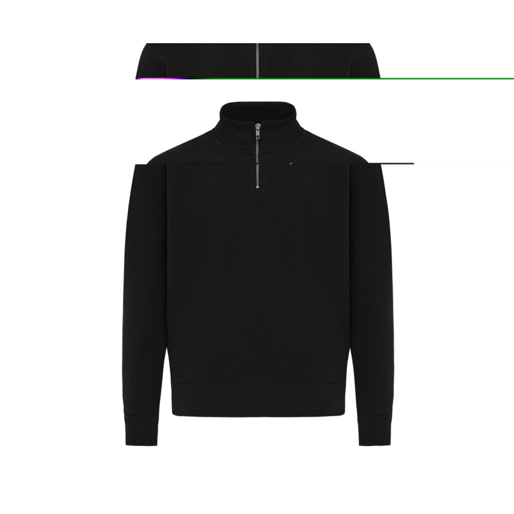Logotrade Werbegeschenke das Foto: IQONIQ Elgon Quarter-Zip-Sweater aus rec. Baumwolle