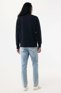 Logotrade Logogeschenke das Foto: IQONIQ Elgon Quarter-Zip-Sweater aus rec. Baumwolle