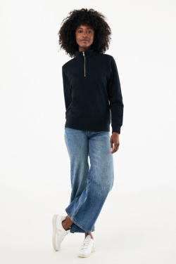Logotrade werbemittel das Foto: IQONIQ Elgon Quarter-Zip-Sweater aus rec. Baumwolle