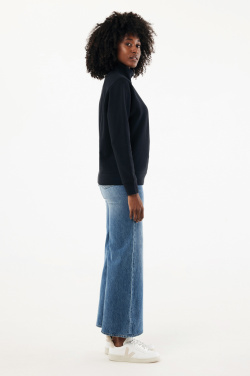 Logotrade werbemittel das Foto: IQONIQ Elgon Quarter-Zip-Sweater aus rec. Baumwolle