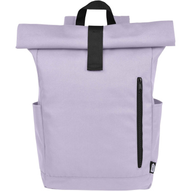 Logotrade Geschäftsgeschenke das Foto: Byron 15,6" GRS RPET Roll-Top Rucksack 18 L