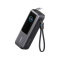 Anker Powerbank 25.000mAh-165W, mit integr. einziehb. Kabel, grau