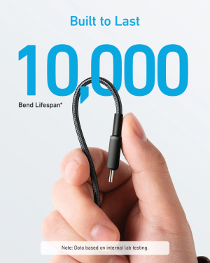 Logotrade Logogeschenke das Foto: Anker USB-C to USB-C Kabel - 1.8 Meter, 60W