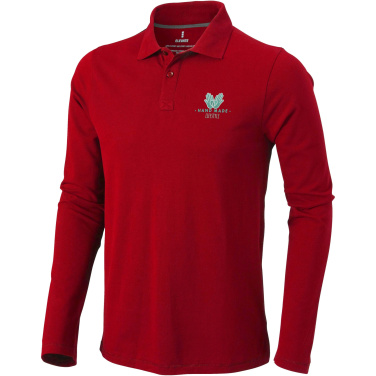 Logotrade Werbeartikel das Foto: Oakville Langarm Poloshirt für Herren