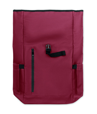 Logotrade Logogeschenke das Foto: Rolltop-Rucksack 600D RPET