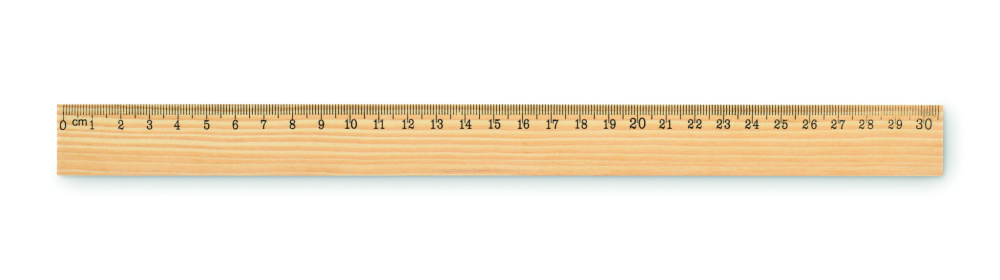 Logotrade Werbeartikel das Foto: Holzlineal 30cm
