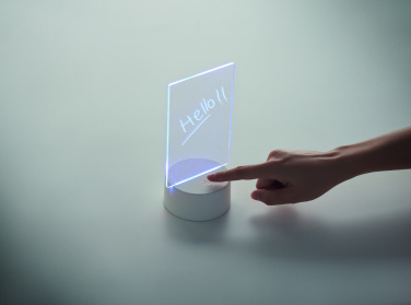 Logotrade Geschäftsgeschenke das Foto: Memoboard mit LED-Beleuchtung