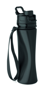 Logotrade Firmengeschenke das Foto: Faltbare Sportflasche Silikon
