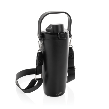 Logotrade Geschäftsgeschenke das Foto: Avira Ayala Crossbody Duosip Becher aus RCS rec. Stahl