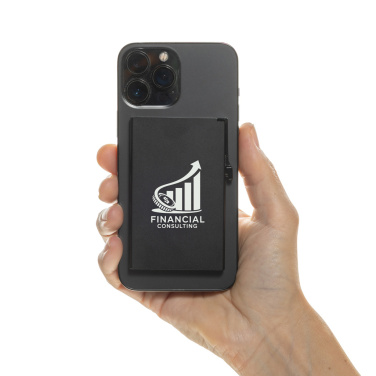 Logotrade Geschäftsgeschenke das Foto: Magnetischer RFID-Kartenhalter aus Aluminium für Smartphones
