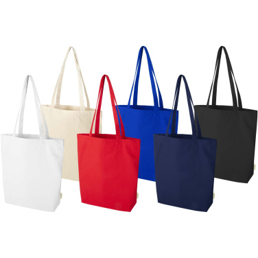 Logotrade Geschäftsgeschenke das Foto: Odisha 180 g/m² OCS Bio-Tragetasche mit breitem Boden 11L
