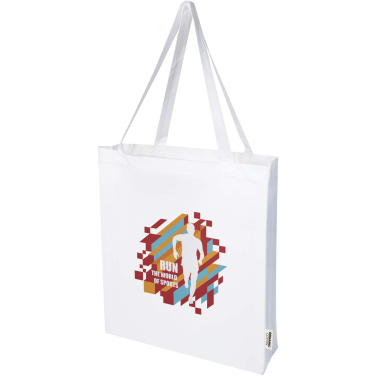 Logotrade Firmengeschenke das Foto: Odisha 180 g/m² OCS Bio Tragetasche mit Seitenfalten 14L