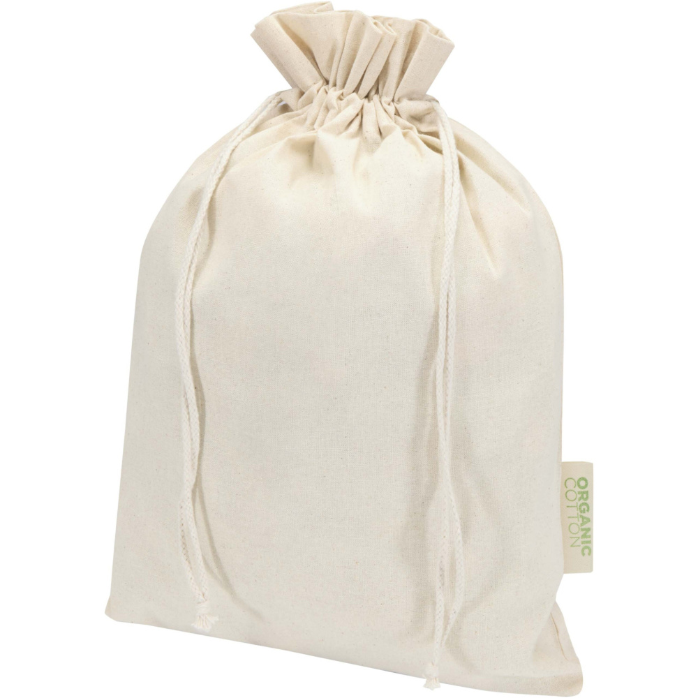 Logotrade Werbegeschenke das Foto: Odisha 140 g/m² OCS Bio-Geschenktasche – 42 × 30 cm