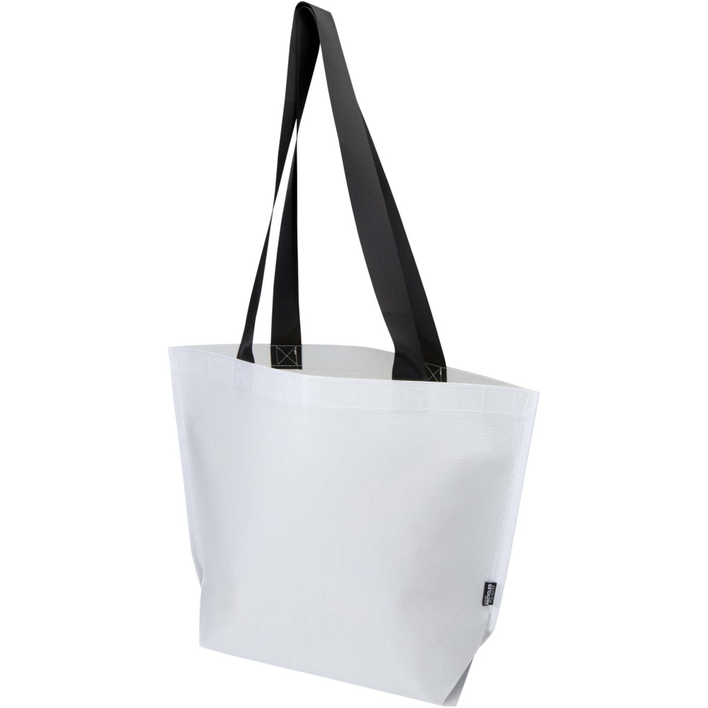 Logotrade Logogeschenke das Foto: Duo GRS recycelte doppellaminierte Tragetasche 18L