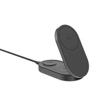 Logotrade Werbegeschenke das Foto: Quantum Ultra-Fast 3-in-1 25W faltbarer Wireless Charger