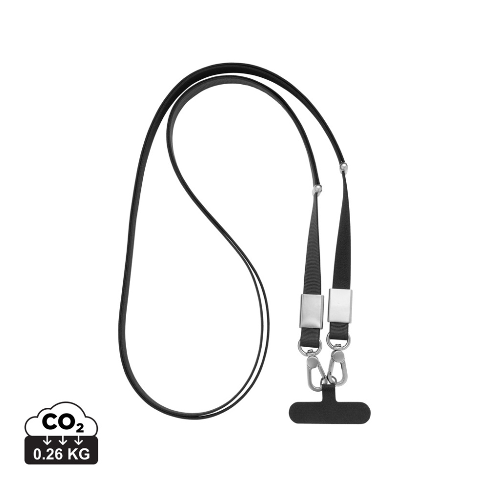 Logotrade Geschäftsgeschenke das Foto: Nivo Crossbody-Handyband aus RCS recyceltem PET