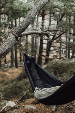 Logotrade Werbeartikel das Foto: Nordic Drift GRS Trail Outdoor-Hängematte