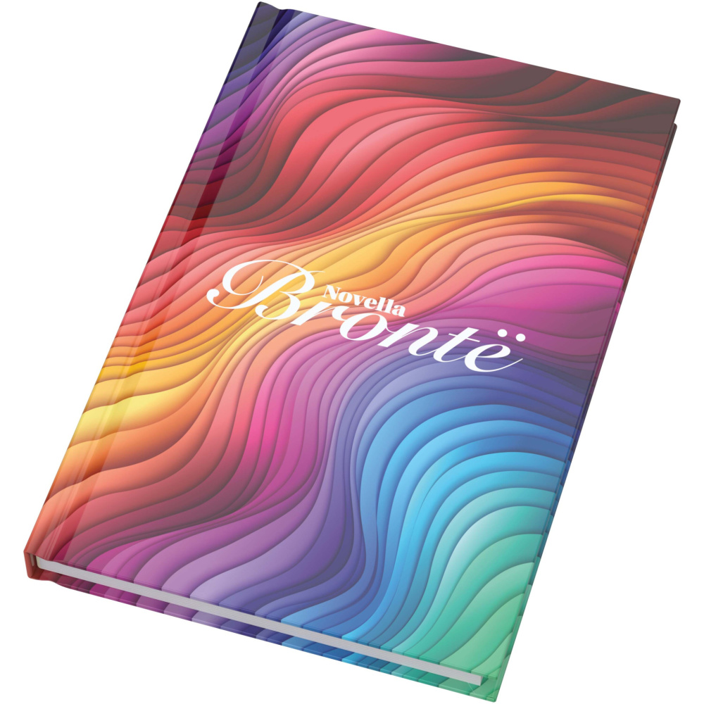 Logotrade werbemittel das Foto: Novella Brontë A5 Hardcover Notizbuch mit glänzendem Finish